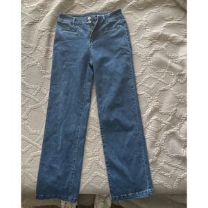 Sidefeel Jeans Womens Size 6 Blue Denim High Rise Straight Leg Casual 26x29